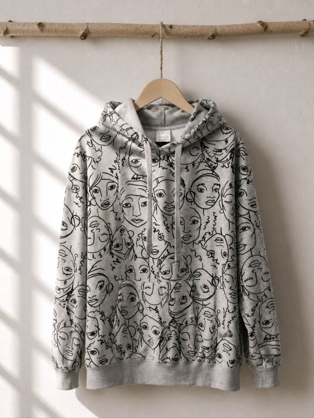 Maya Angelou Face Caged Bird Hoodie Sz 3X